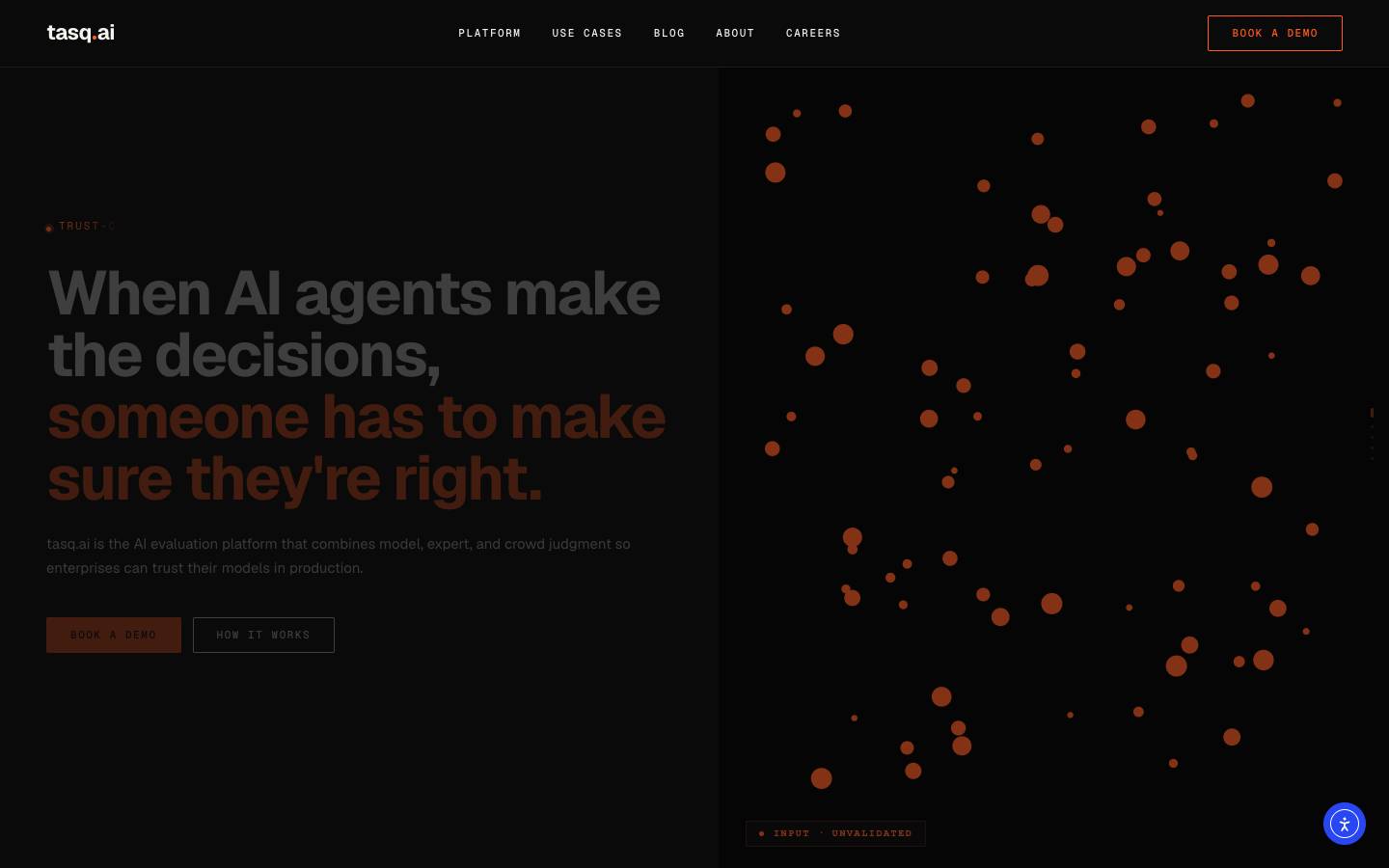 Tasq's homepage, as read on Oct 2, 2026