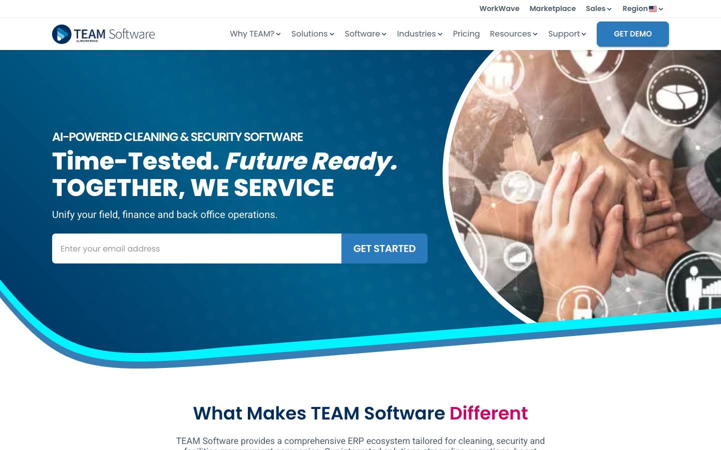 TEAM Software's homepage, as read on Oct 2, 2026