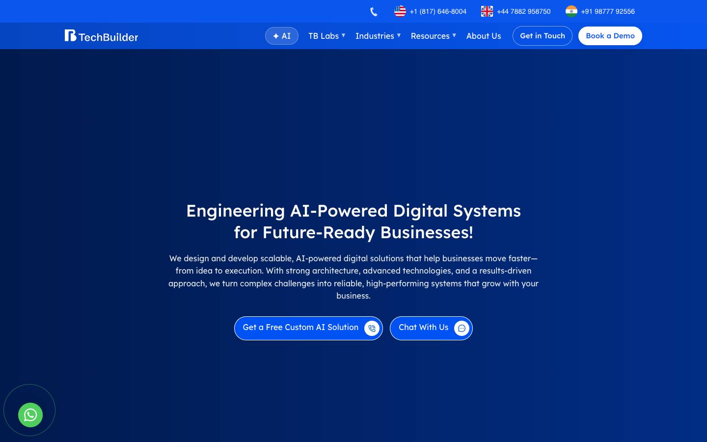 TechBuilder's homepage, as read on Oct 2, 2026