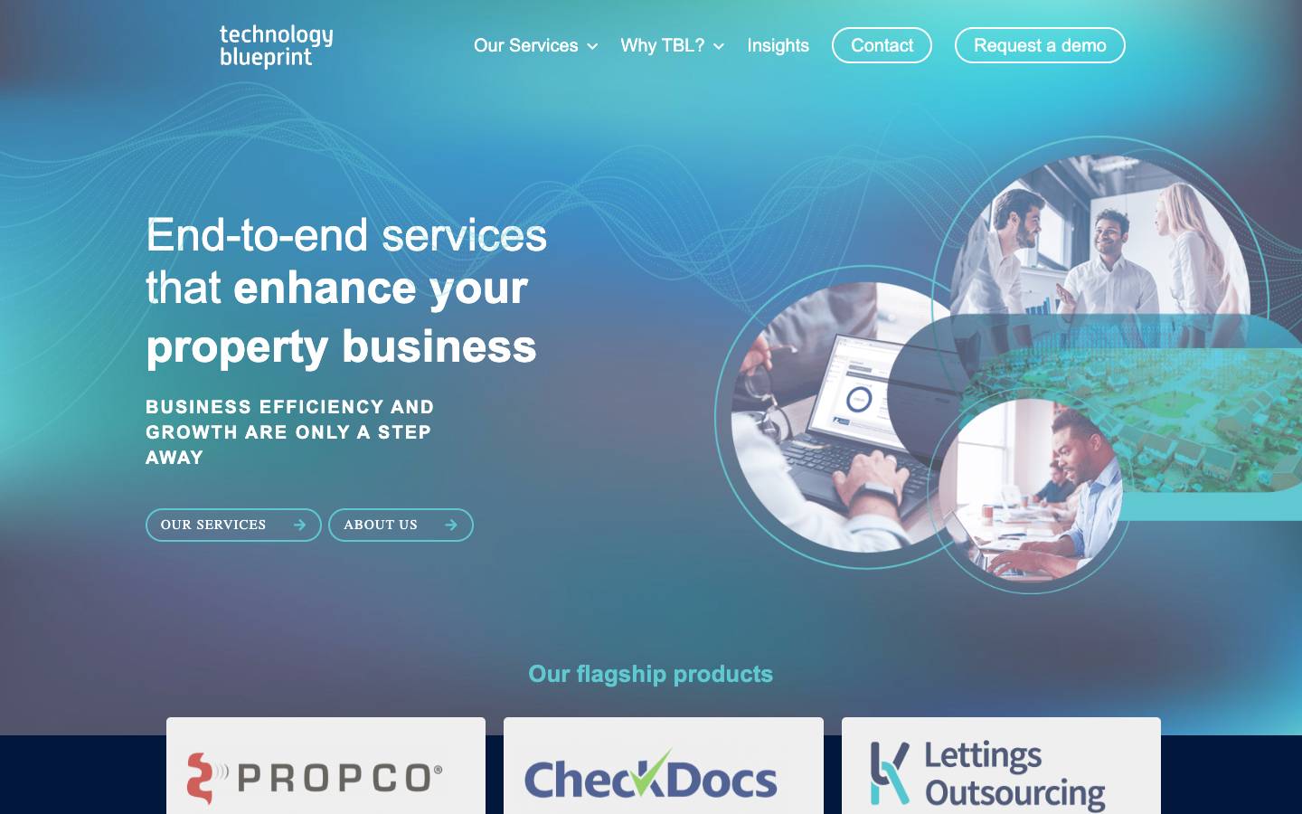 Technology Blueprint's homepage, as read on Oct 4, 2026