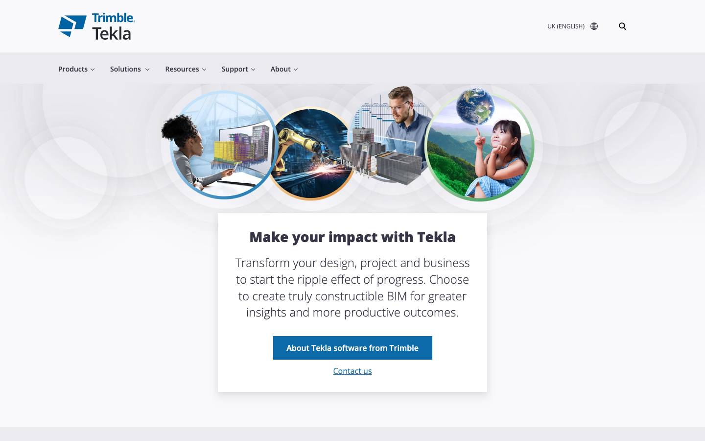 Tekla's homepage, as read on Oct 2, 2026