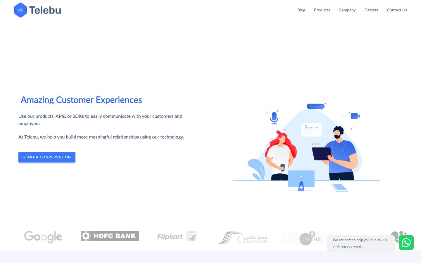 Telebu's homepage, as read on Oct 6, 2026