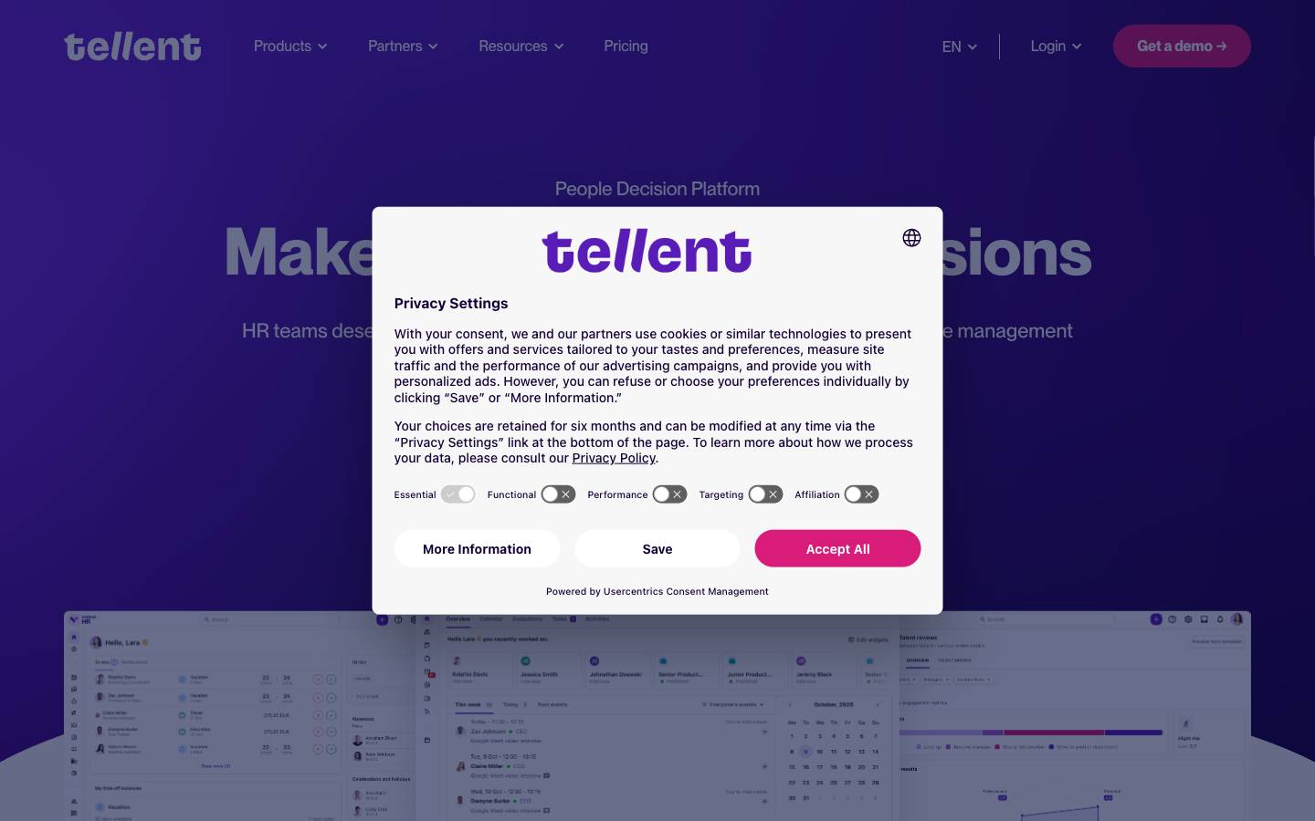 Tellent's homepage, as read on Oct 2, 2026
