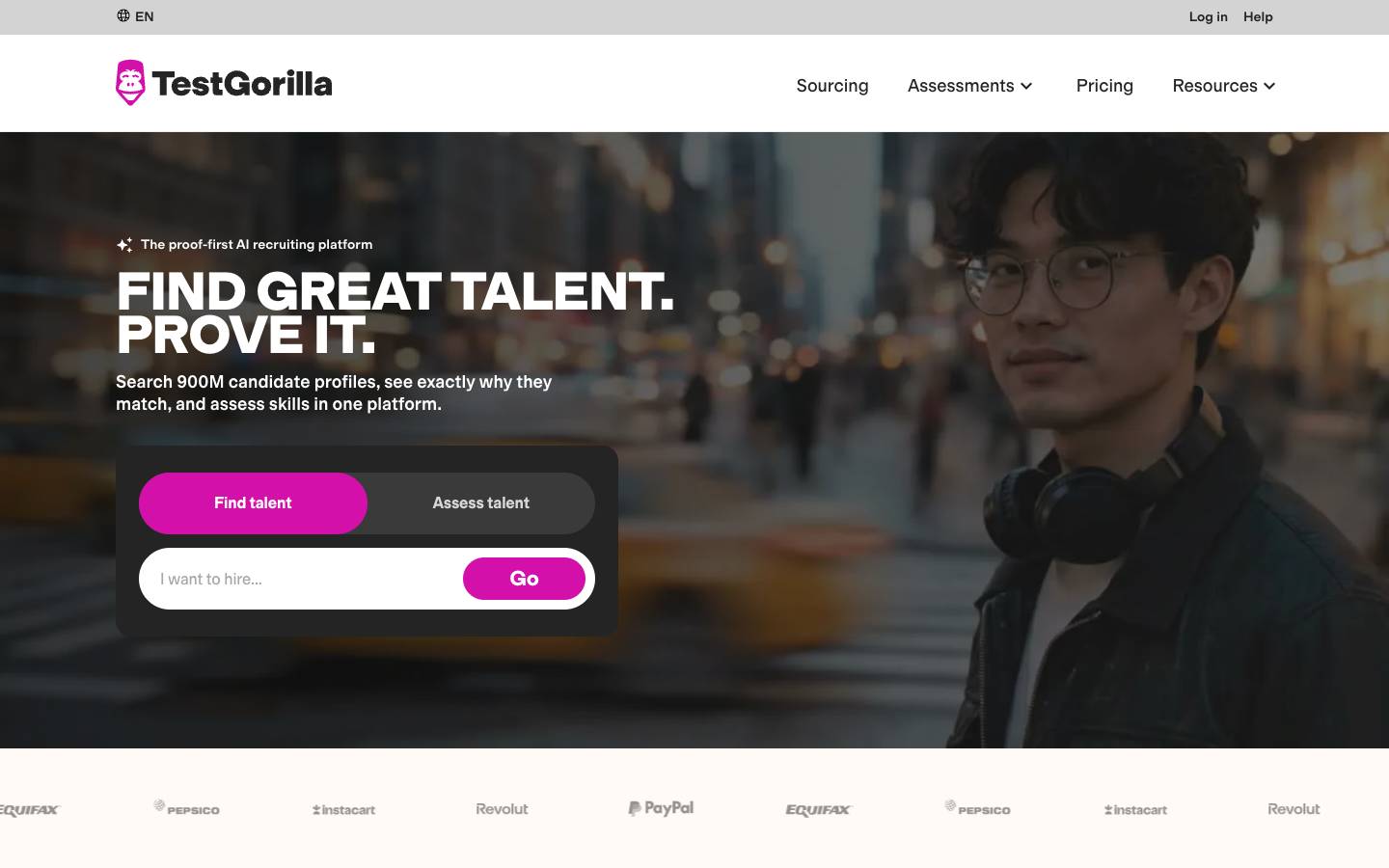 TestGorilla's homepage, as read on Oct 2, 2026