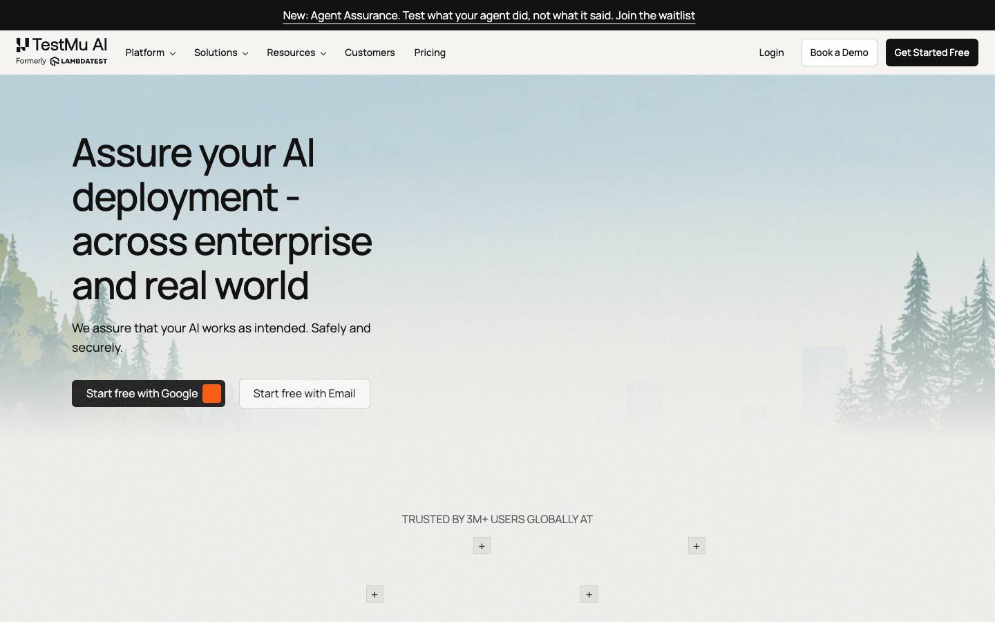 Testmuai's homepage, as read on Oct 2, 2026