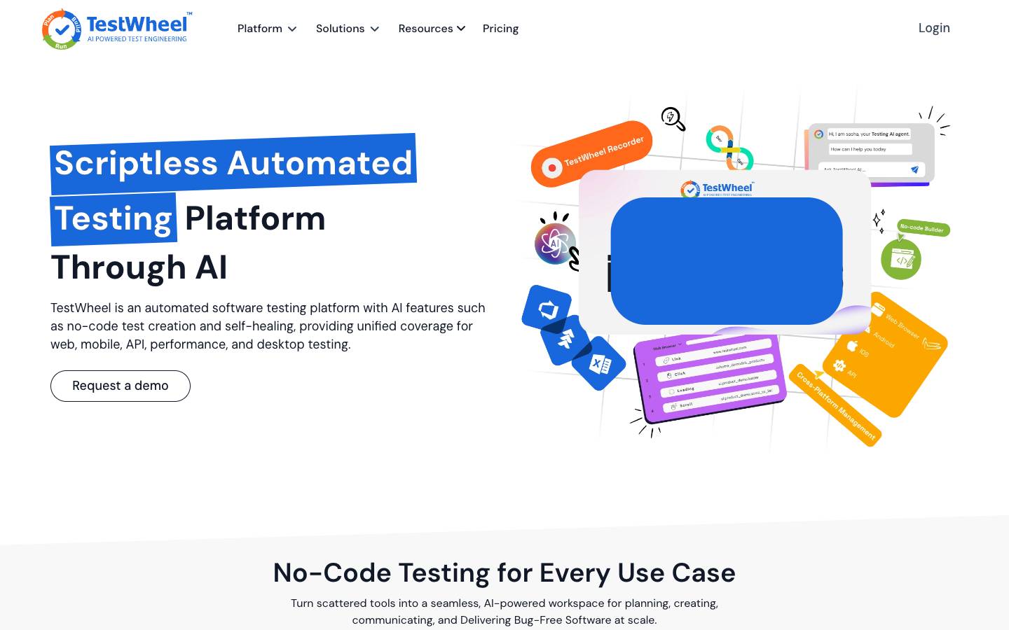 TestWheel's homepage, as read on Oct 2, 2026