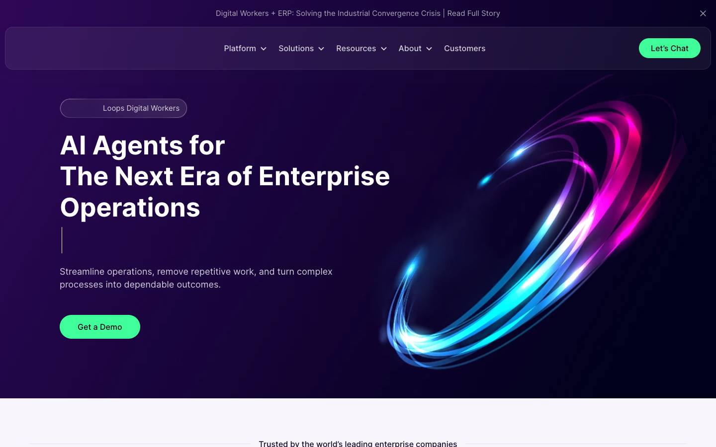 TheLoops's homepage, as read on Oct 2, 2026