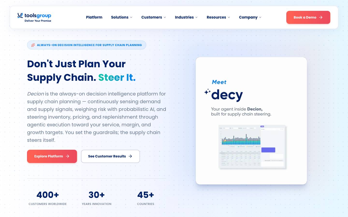 ToolsGroup's homepage, as read on Oct 2, 2026
