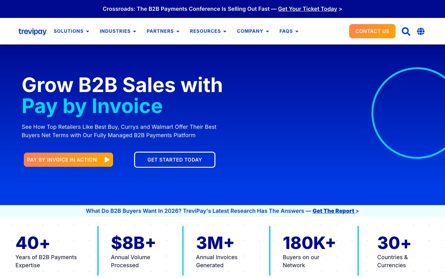 TreviPay's homepage, as read on Oct 2, 2026