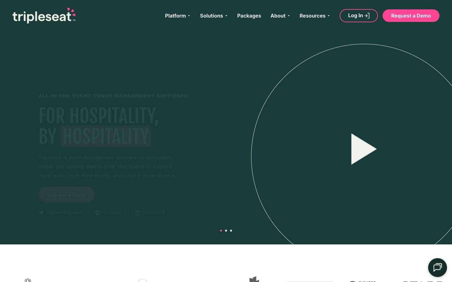 Tripleseat's homepage, as read on Oct 6, 2026