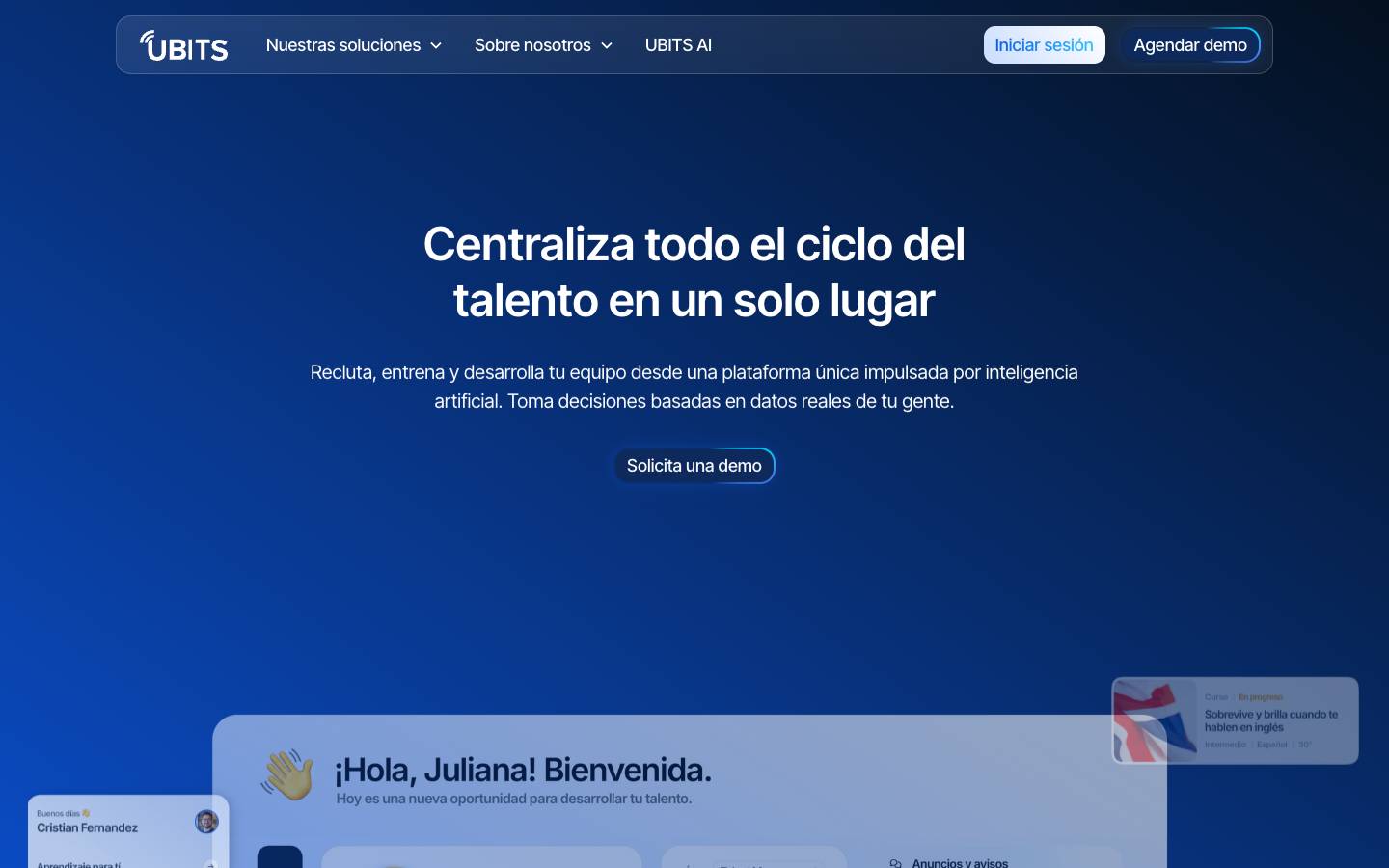 UBITS's homepage, as read on Oct 6, 2026