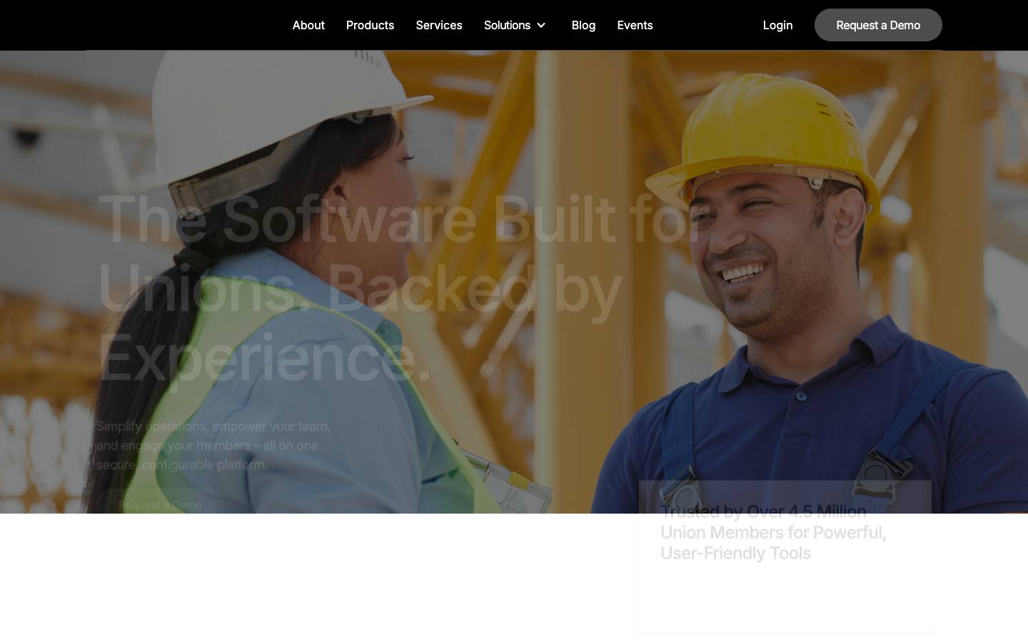 UnionWare's homepage, as read on Oct 6, 2026