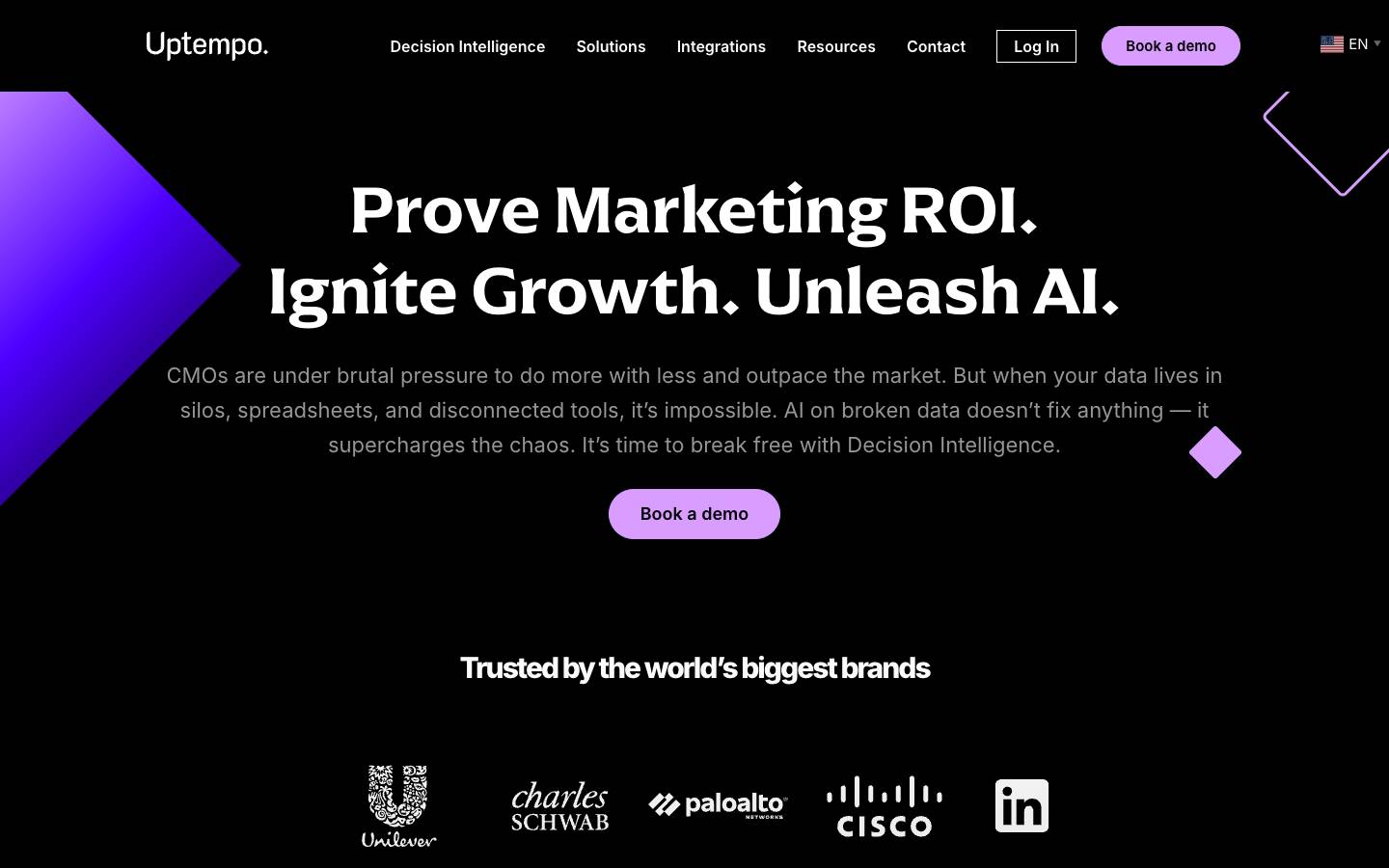 Uptempo's homepage, as read on Oct 2, 2026