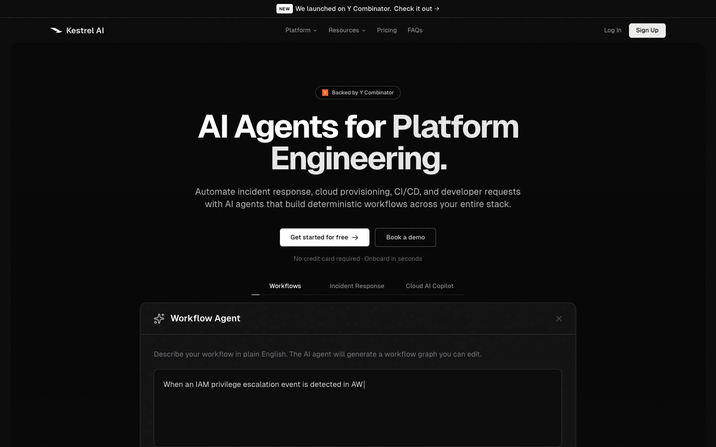 Kestrel's homepage, as read on Oct 2, 2026