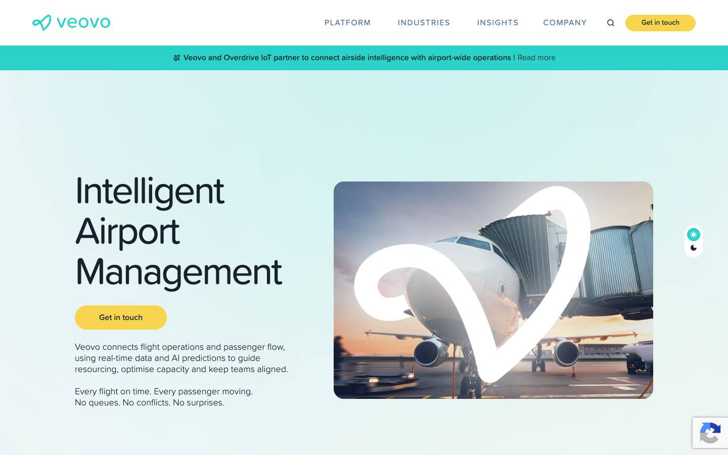 Veovo's homepage, as read on Oct 2, 2026