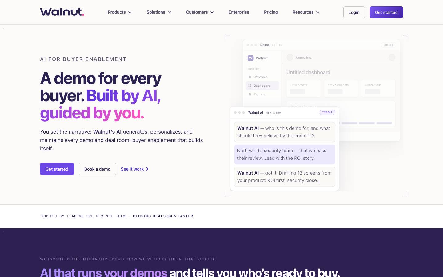 Walnut's homepage, as read on Oct 2, 2026