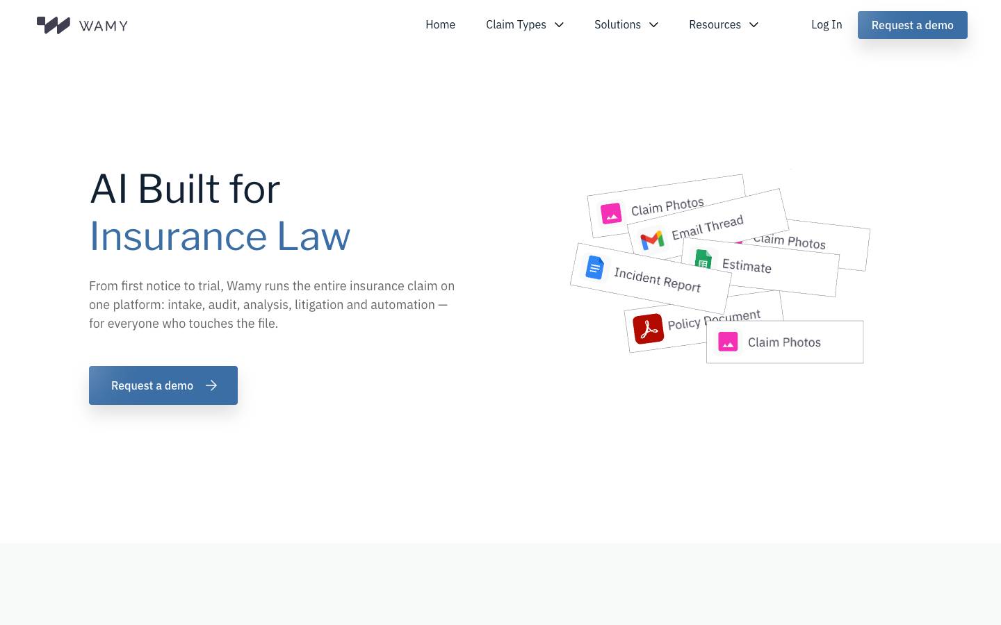 Wamy's homepage, as read on Oct 2, 2026