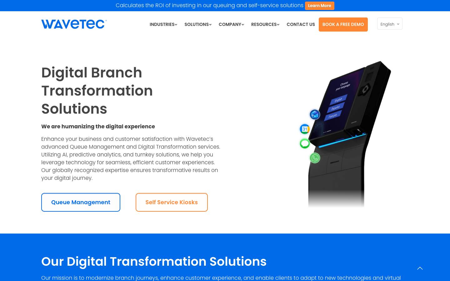 Wavetec's homepage, as read on Oct 2, 2026