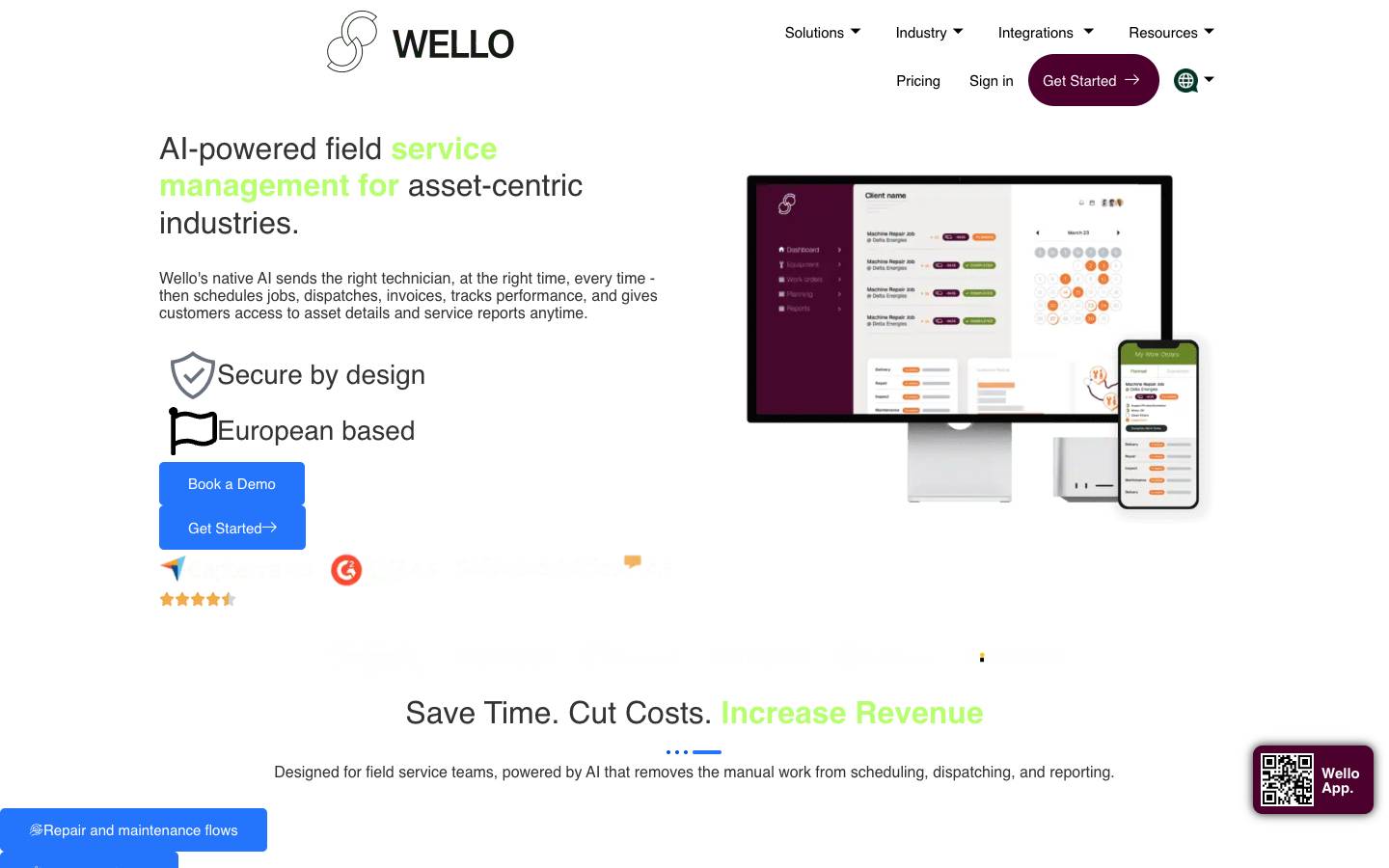 Wello Solutions's homepage, as read on Oct 2, 2026