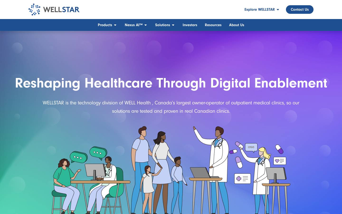WELLSTAR's homepage, as read on Oct 2, 2026