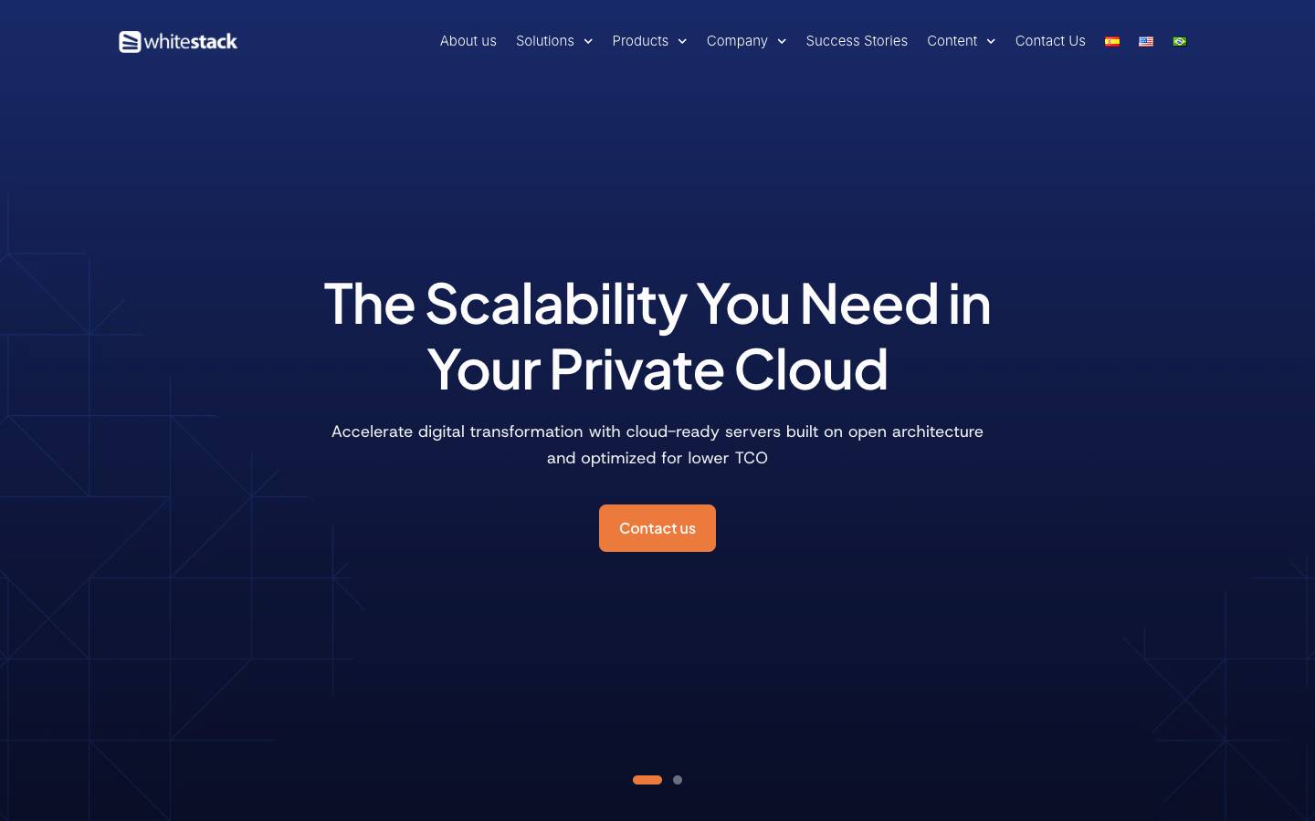 Whitestack's homepage, as read on Oct 2, 2026