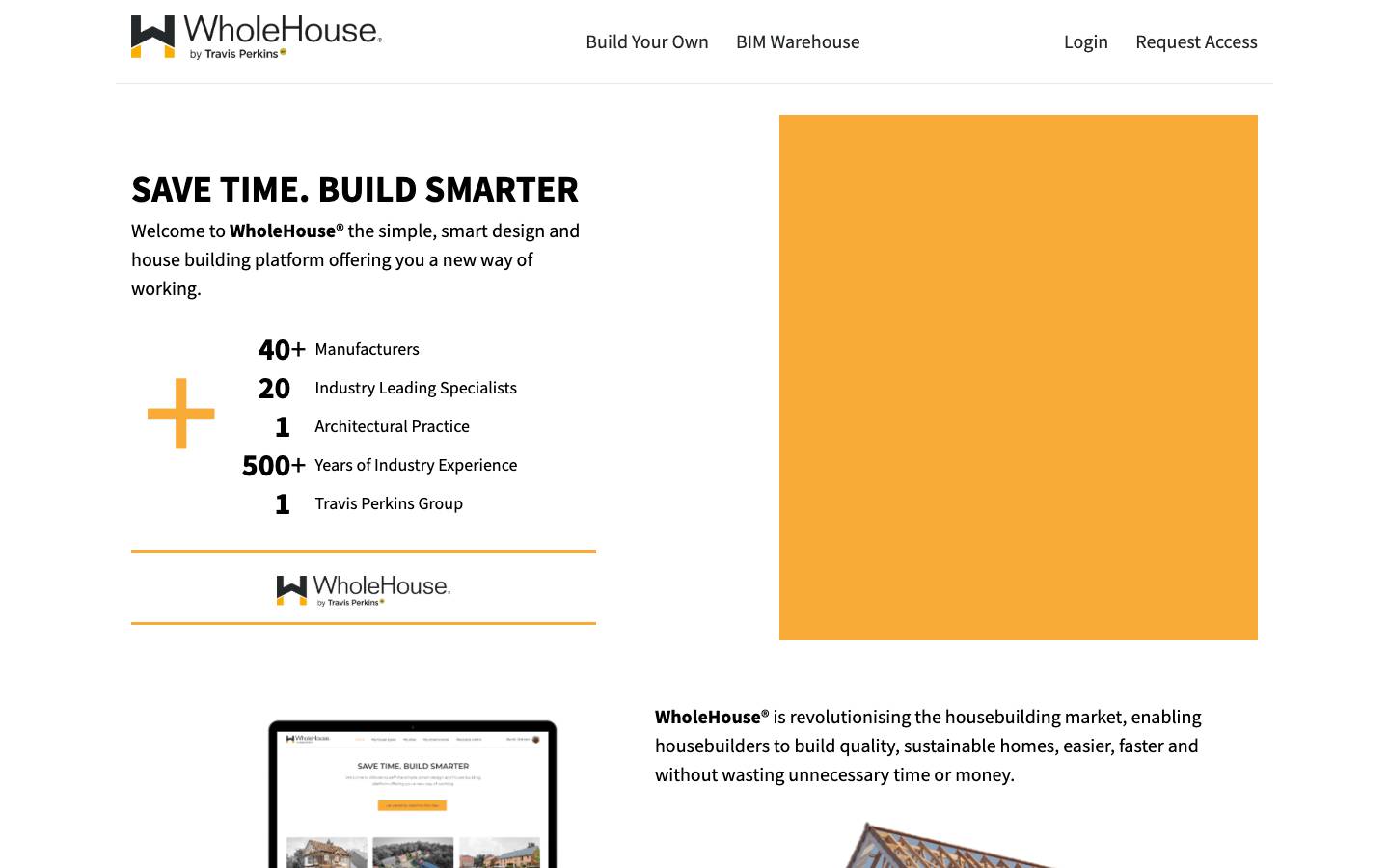 WholeHouse's homepage, as read on Oct 2, 2026