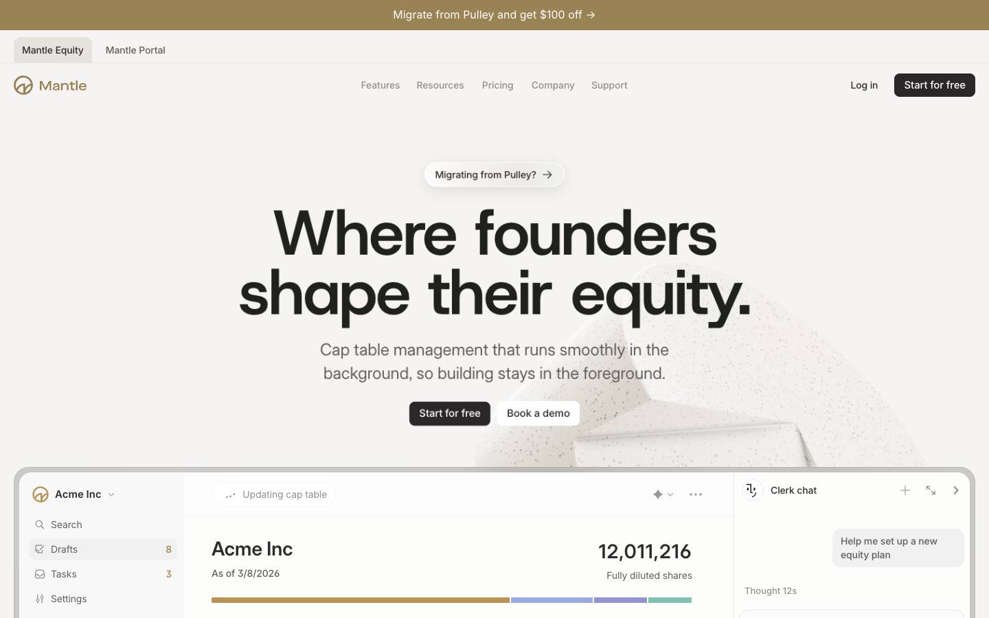 Mantle's homepage, as read on Oct 6, 2026