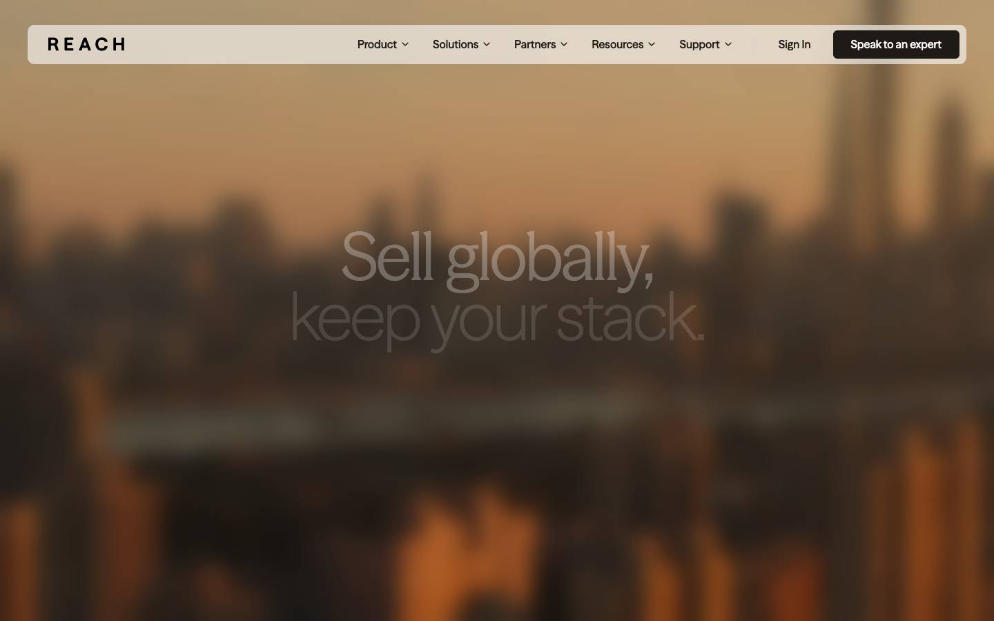 Reach's homepage, as read on Oct 2, 2026