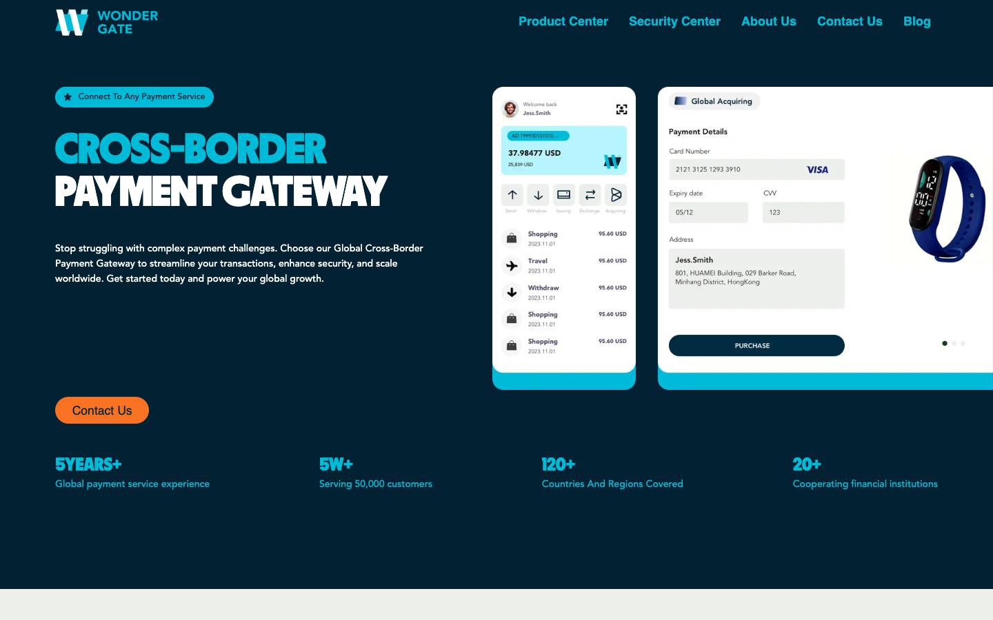 Wondergate's homepage, as read on Oct 6, 2026