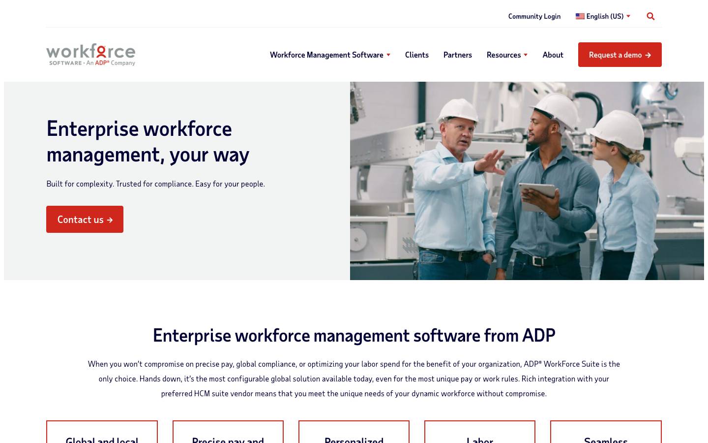 WorkForce Software's homepage, as read on Oct 2, 2026