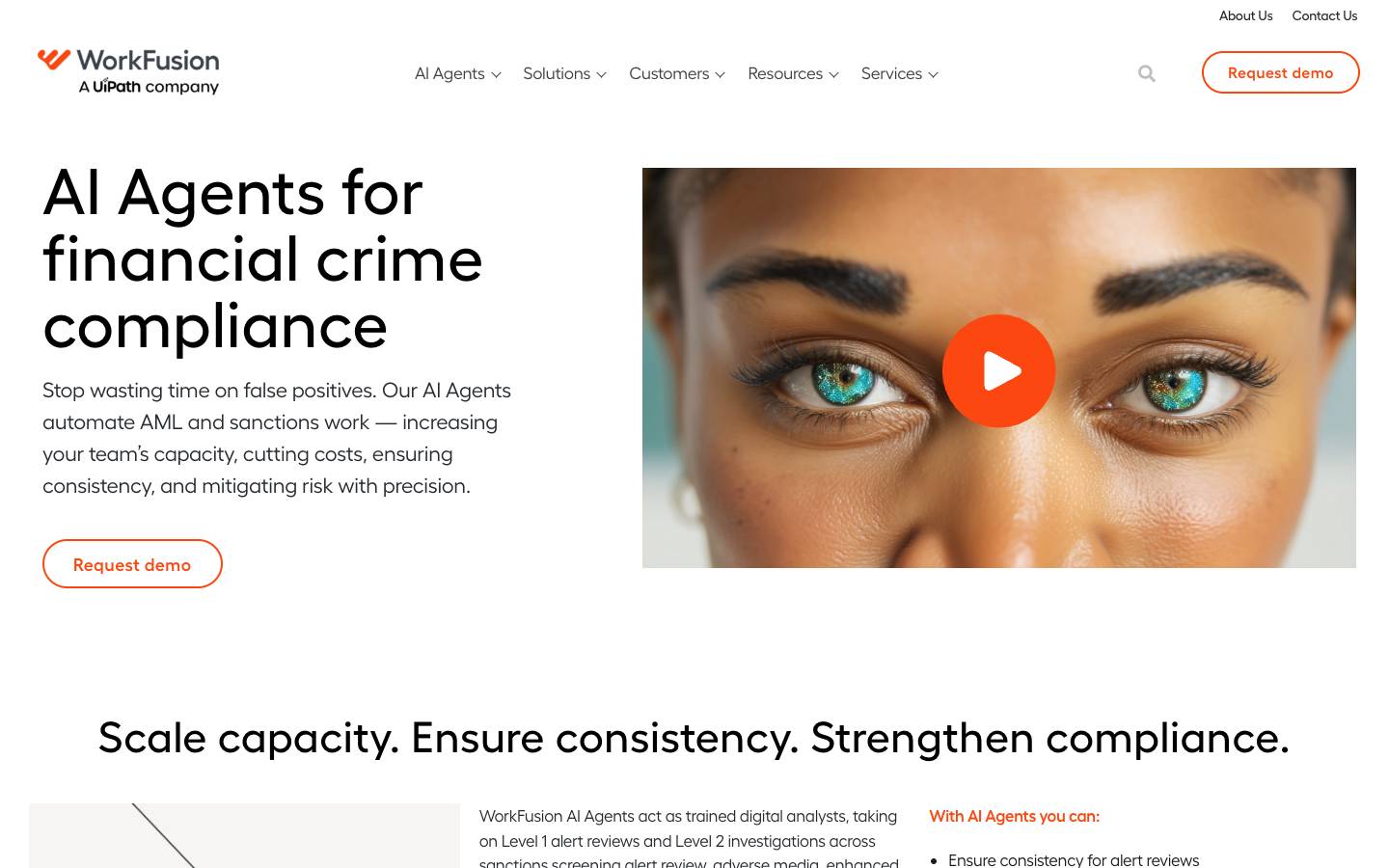 WorkFusion's homepage, as read on Oct 2, 2026