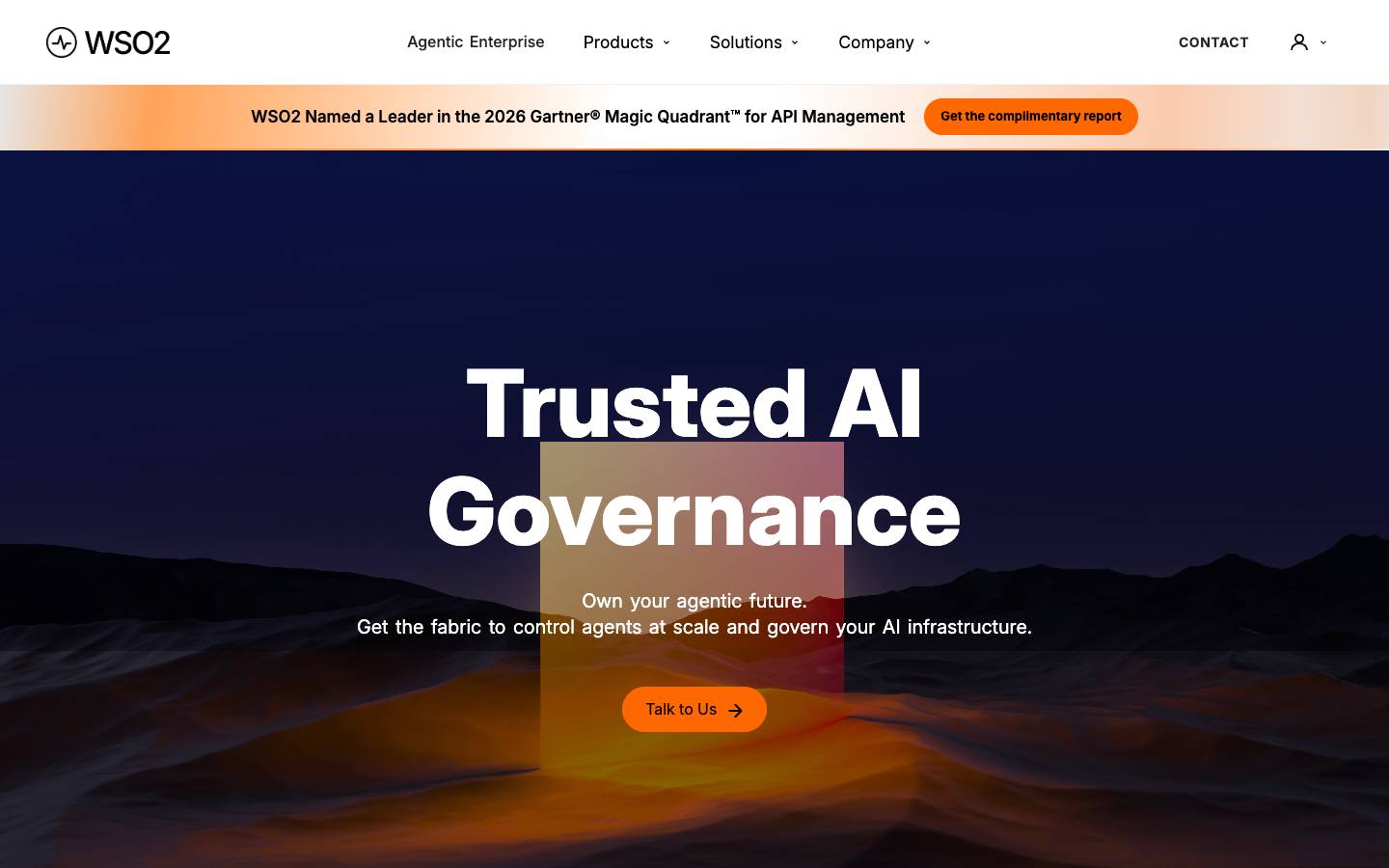 WSO2's homepage, as read on Oct 2, 2026