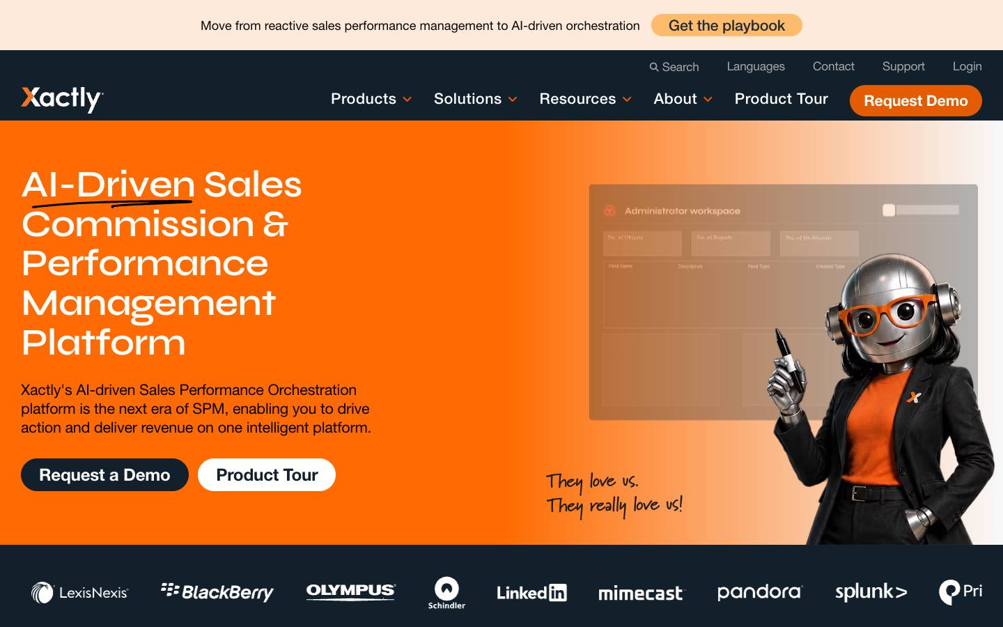 Xactly's homepage, as read on Oct 2, 2026