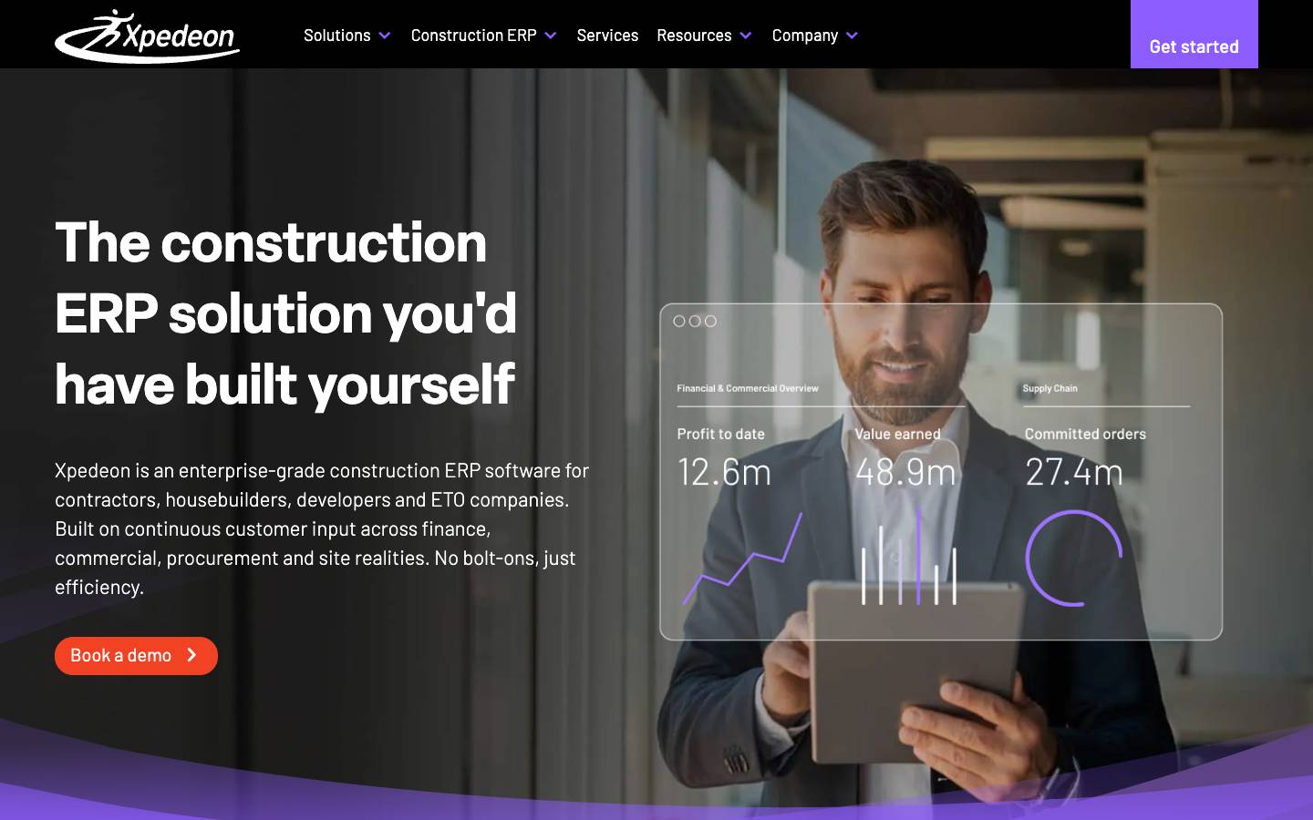 Xpedeon's homepage, as read on Oct 2, 2026