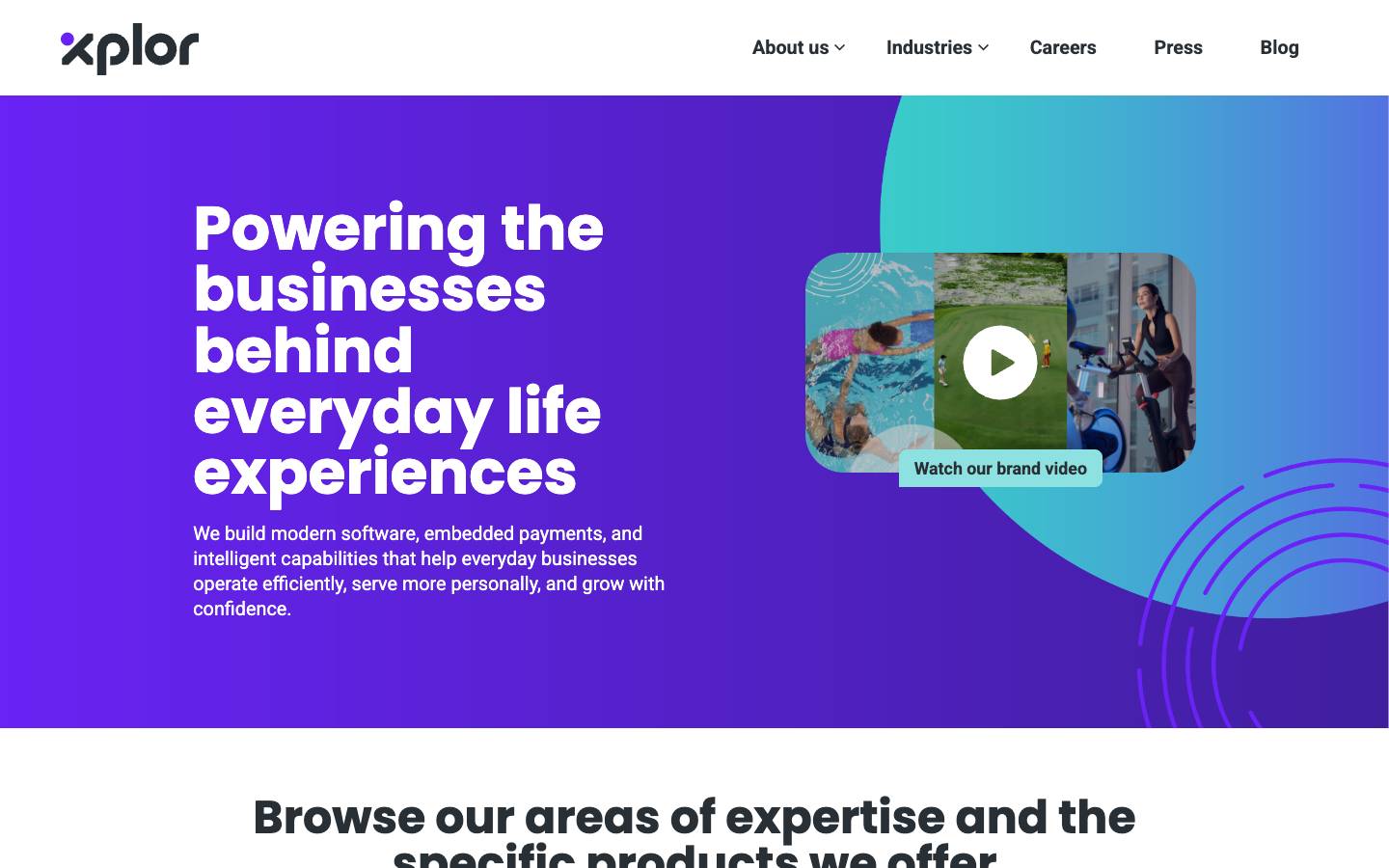 Xplor's homepage, as read on Oct 2, 2026