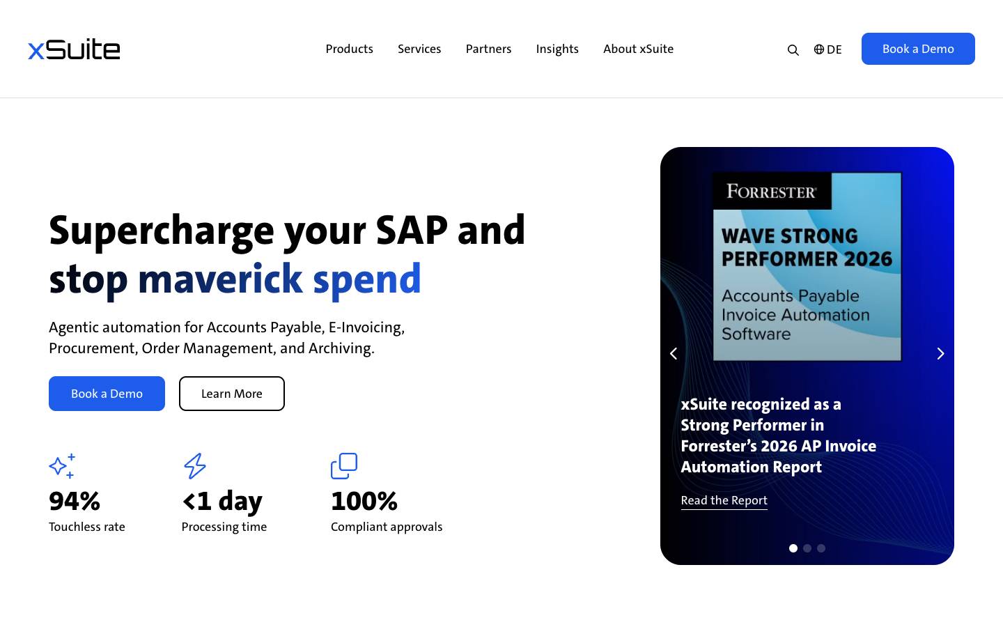 xSuite's homepage, as read on Oct 2, 2026