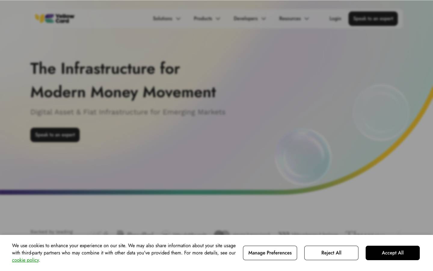Yellowcard's homepage, as read on Oct 2, 2026