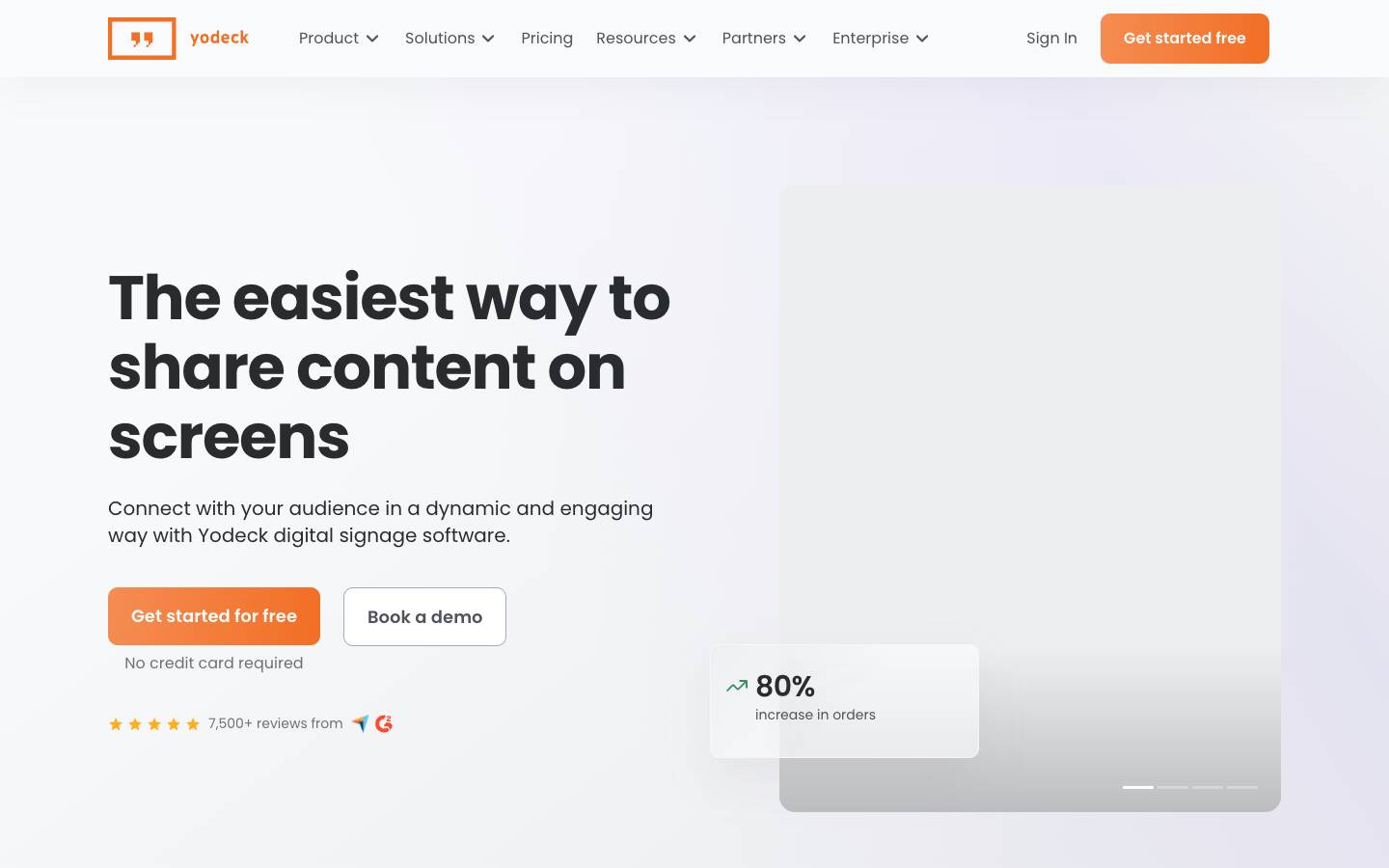 Yodeck's homepage, as read on Oct 2, 2026