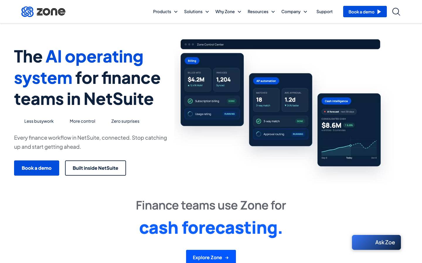 Zone & Co's homepage, as read on Oct 2, 2026